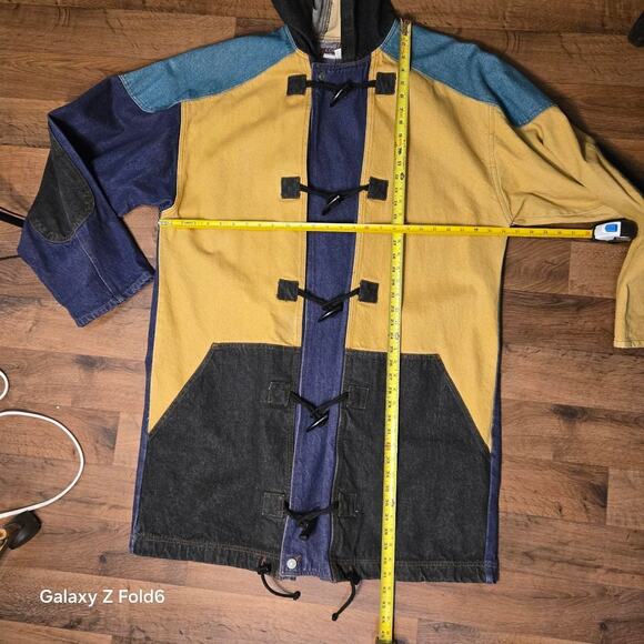 Corniche multi colored denim hooded jacket size XL - Picture 5 of 7